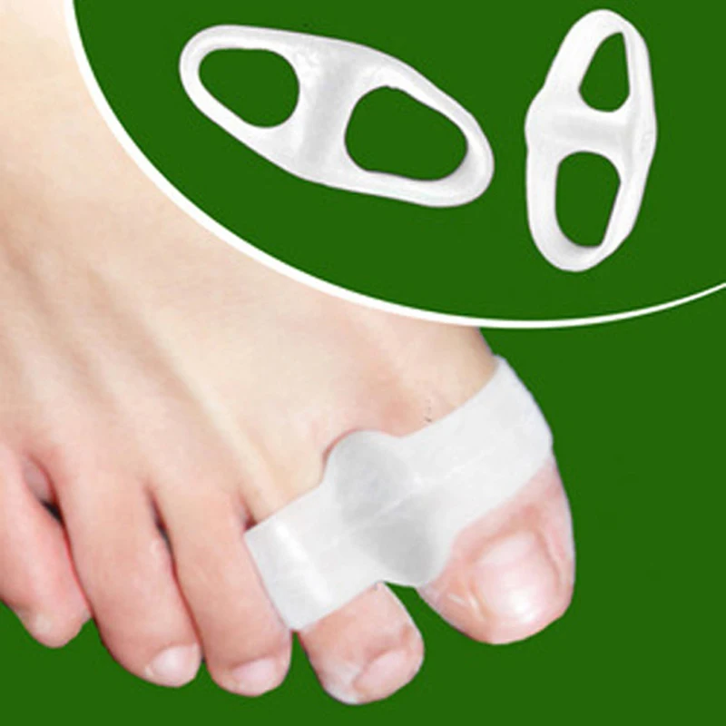1pair Hallux Valgus Correction Pedicure Device Bunion Toe Separators Feet Care Thumb Orthotics Corrector Splint Protector