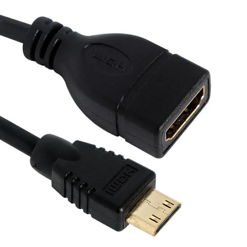 1 шт. мини HDMI Мужской к HDMI Женский конвертер Кабель-адаптер Шнур 1080 P мини HDMI к HDMI адаптер для ноутбука компьютер