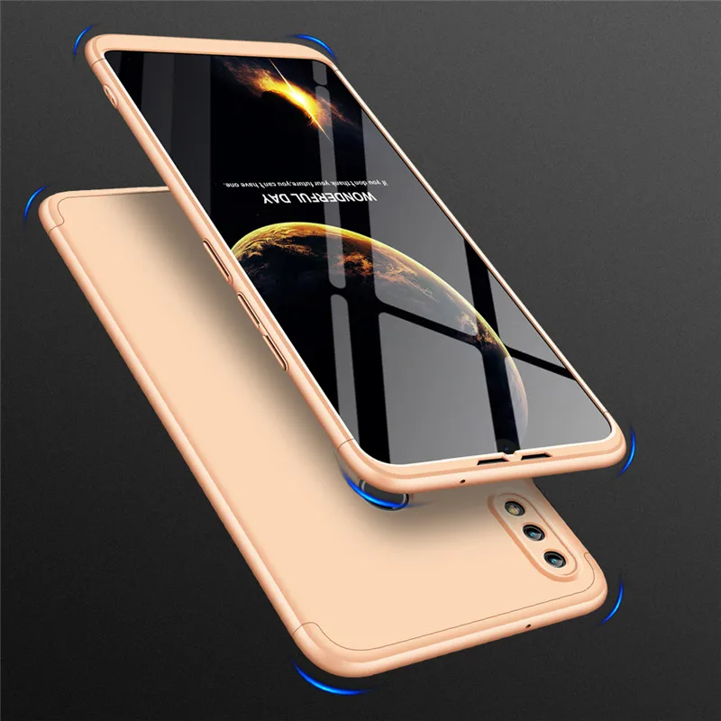 Tempered Glass With 3 in 1 Matte Shell Cover for Huawei Honor8X Max 7A 7C 7X 9 9Lite Case Cover 360 Full Protection Hard PC Case (4)