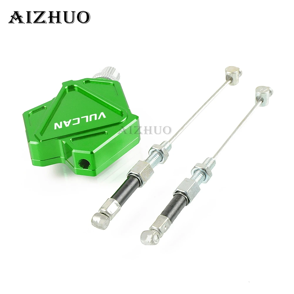 Мотоцикл CNC алюминиевый трюк рычаг сцепления простая кабельная система для Kawasaki VULCAN/S 650cc вулкан - Цвет: Green