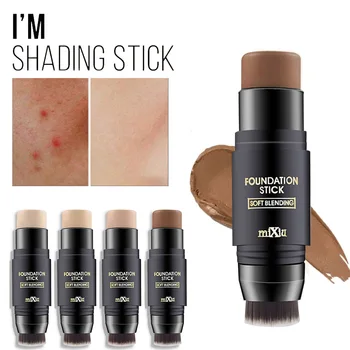 

Makeup Foundation Stick Face BB CC Glow Full Cover Concealer Hide Dark Spot Oil Control Base Matte Waterproof Foundation Cream