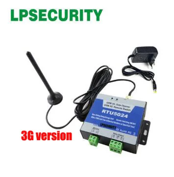 LPSECURITY GSM ворот реле дистанционного включения/выключения доступа Управление бесплатно, функцией приема звонков и отправки смс, возможностью использования приложений типа 850/900/1800 МГц RTU5024 y 3 м антенна - Цвет: Kit8 3G version