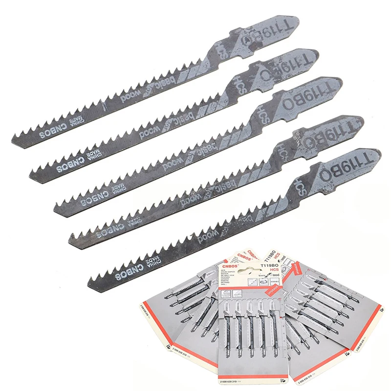 25PCS T119BO Jigsaw Blades Curved Cut For Bosch Dewalt Hitachi Makita New