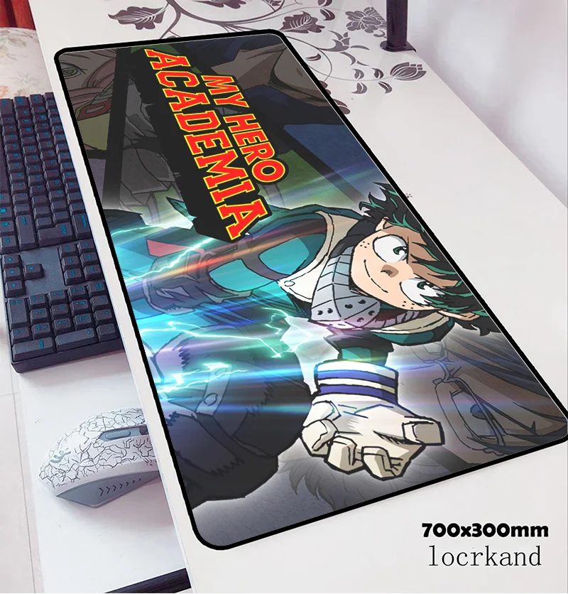 My hero academia коврик для мыши 700x300x3 мм офисная компьютерная мышь игровой мат геймпад пк эргономичная, игровая коврик для мыши padmouse