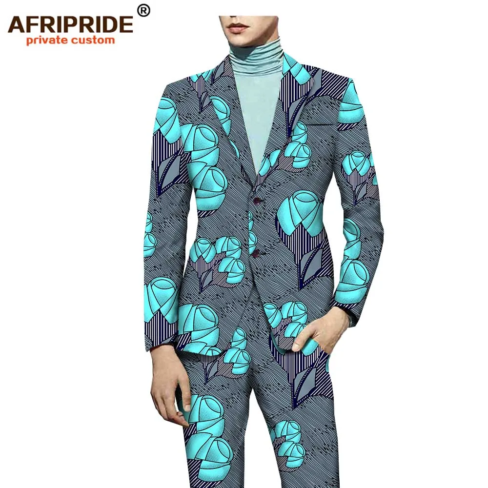 18 африканская одежда модная мужская одежда последние конструкции пальто брюки костюм набор размера плюс хлопок с принтом воск высокое качество A731601 - Цвет: 294X