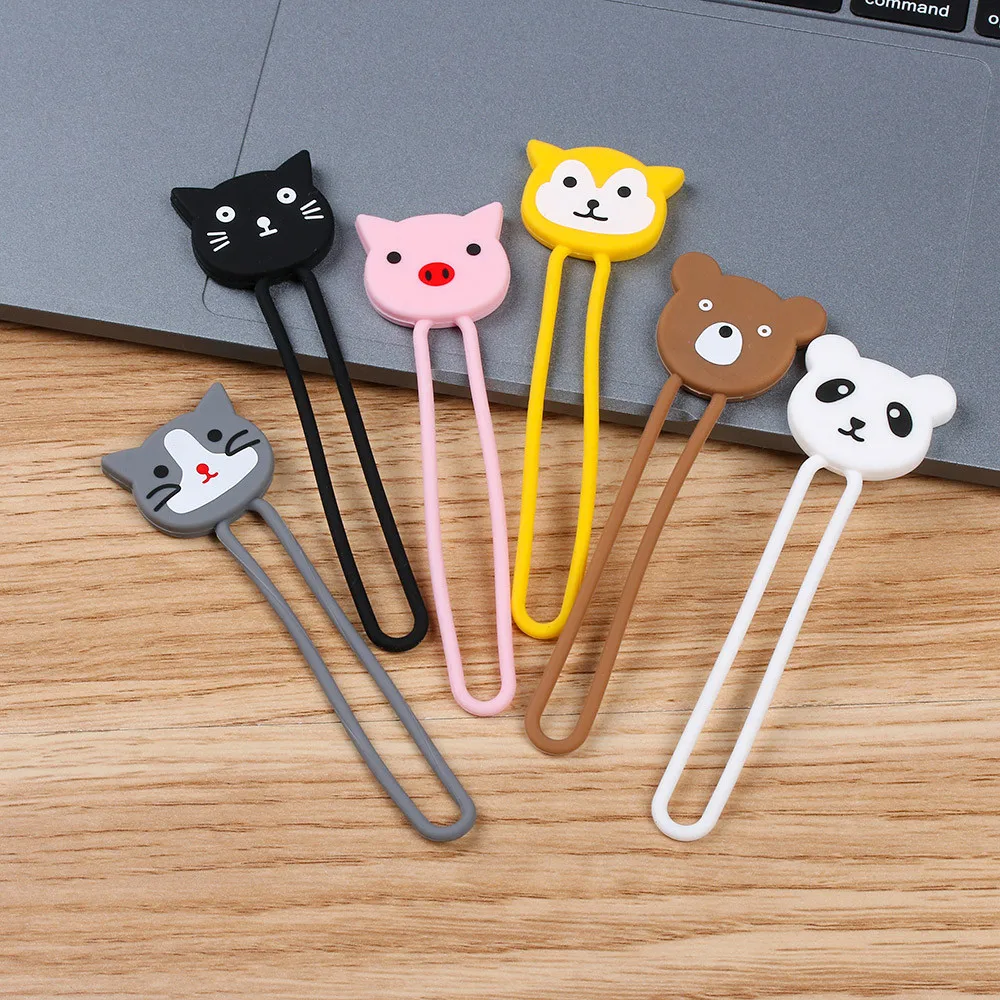 

6PC Silicone Mini Earphone Holder Carrying Cute Animal Winder Earbud Storage