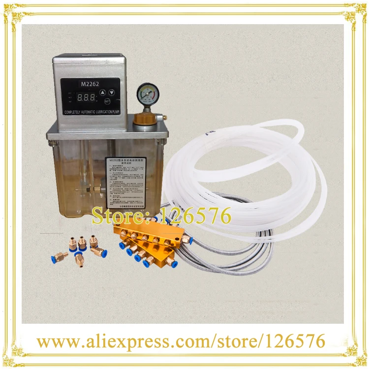 Full set 2L Electric Auto Lubrication Pump CNC Digital electronic Timer