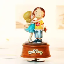 Вращающийся украшения тон шкатулка музыкальная шкатулка подарок на день рождения подруга подарки свадебные Рождество для друзей