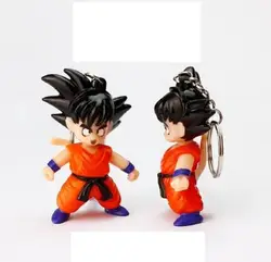 Популярные Классические Dragon Ball Сон Гоку светодиодный подвеска брелок мини ПВХ фигурку с светодиодный свет и звук брелок