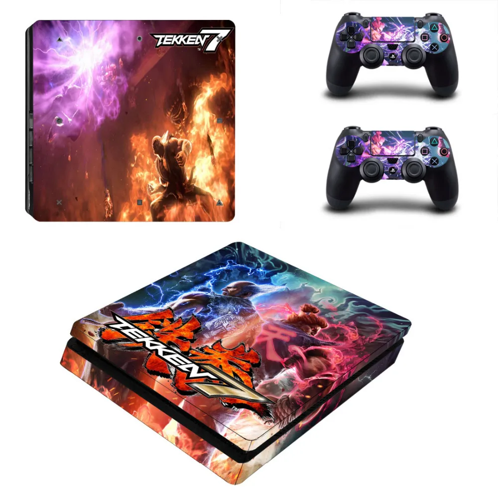 Игра Tekken 7 переводная картинка PS4 тонкая кожа Стикеры для Sony Игровые приставки 4