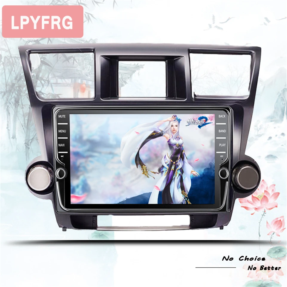 Автомагнитола K1 K2 10 1 дюйма GPS DVD Navi универсальная Android 0 8 ядер 4G LTE для Toyota high Lander 2009