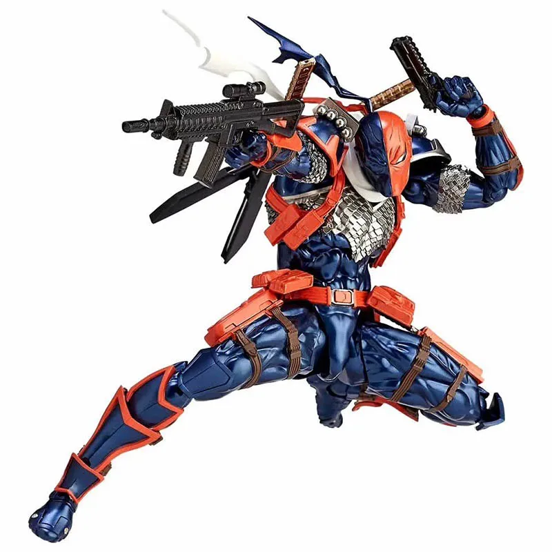 6inch DC Amazing Yamaguchi Revoltech Series NO.11 Deathstroke Action Figure Model Toy Doll Gift