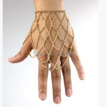 Стиль HE0027 Женская Мода Золото Цвет Мути-цепочки несколько слоев браслет ручной ювелирные изделия 3 цвета