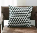  Black and white gray geometric plaid Cushion cover pillowcases Linen cotton Pillow covers Sofa 45x45cm and 60x60cm cushion cover 