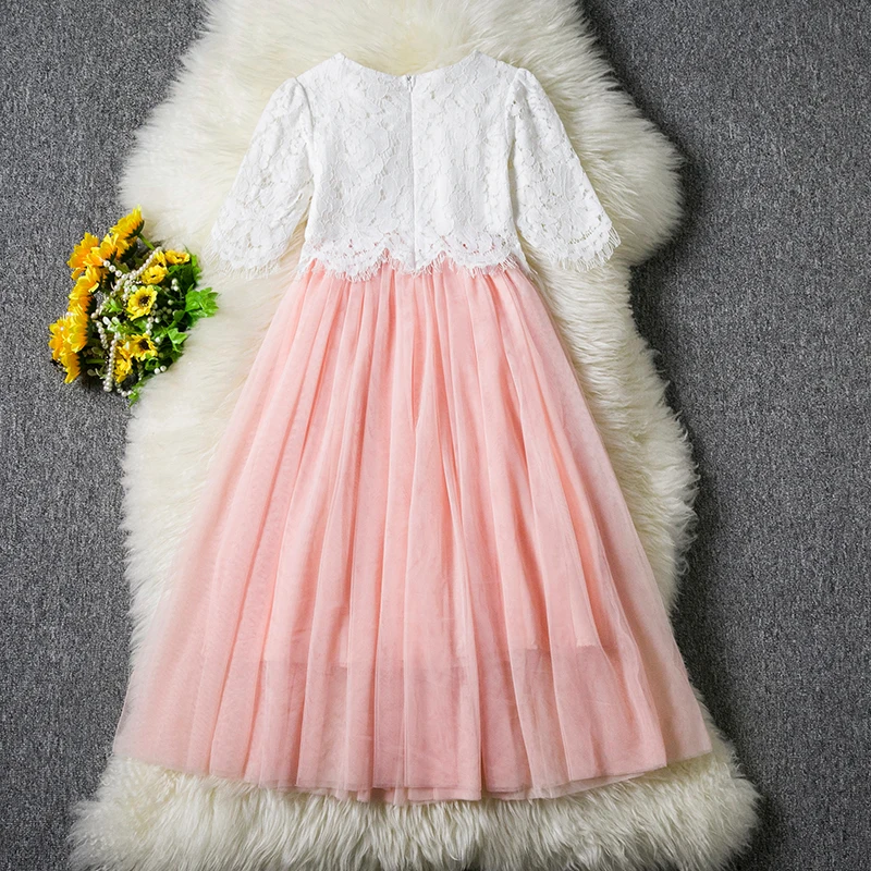 Детское кружевное летнее платье для девочек; платье-пачка для дня рождения; праздничное платье для девочек с цветочным узором; платье-пачка для свадьбы; Одежда для маленьких девочек; Vestidos