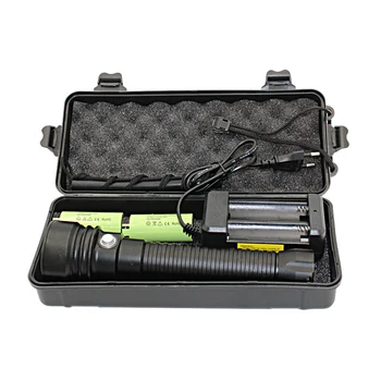 

Diving Flashlight XHP70 Super Brightness Yellow/White Light 4000 Lumens Underwater 100M Waterproof Diving Torch with Package