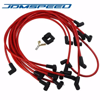 

Free Shipping-JDMSPEED Ultra 40 Red Spark Plug Wires Set Big Block For Chevy BBC 454 502 HEI
