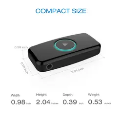 Kaneed Bluetooth 4.0 Беспроводной музыкальный приемник 3.5 мм Adapte музыке стерео аудио адаптер для iPhone Динамик стерео домашнего аудио