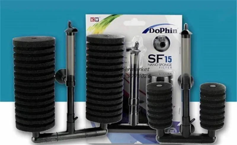 

HONGYI 1 piece Dophin electric sponge filter dolphin nano sponge with pump head filter biological filtering system for aquarium