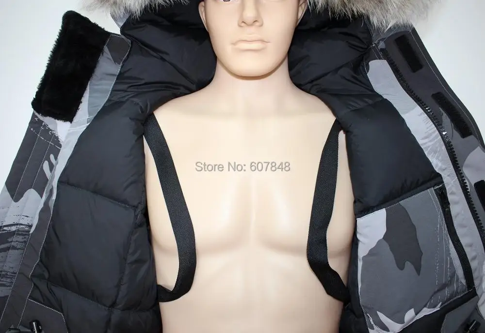 Классическое мужское зимнее-40 градусов пальто, куртка-парка с гусиным пухом, куртка с натуральным большим меховым воротником для Антарктиды G08
