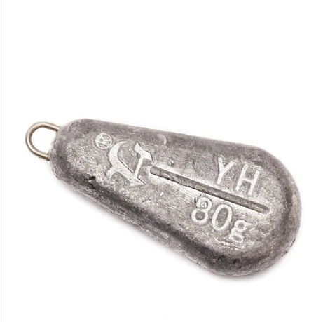 

5pcs/Lot 80g Free shipping sea rod lead sinker top quality cheap fishing lead weights
