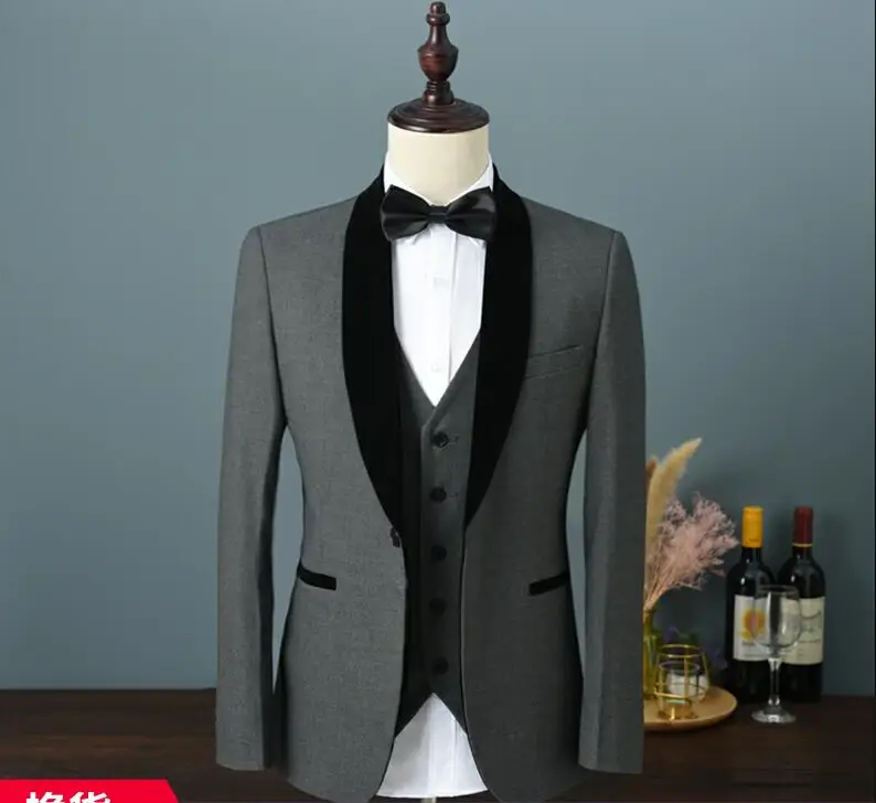 Мужской костюм блейзеры сценическая одежда Slim Fit Жених смокинги мужские термокомплекты Masculino мужские свадебные костюмы для мужчин Выпускной из 3 предметов