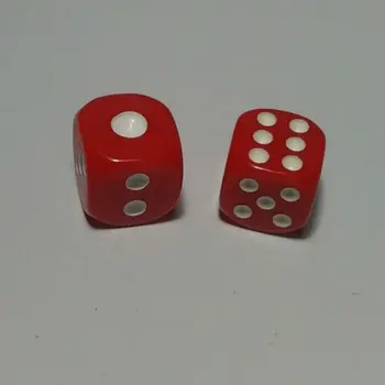 

Free Shipping NEW 4PCS 6-sided 14mm Round Corner Red Color With White Pips Dice For Boardgame And Other Game Accessories