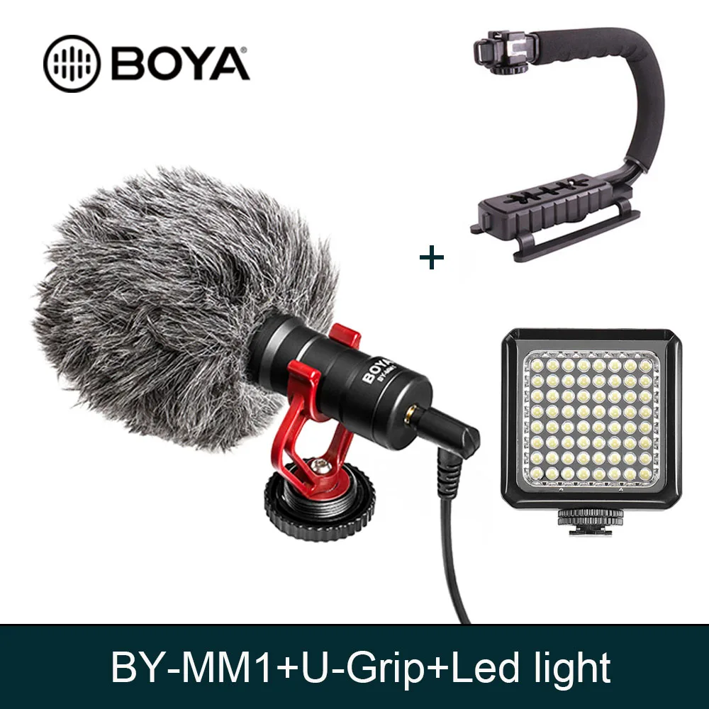 BOYA BY MM1 кардиоидный микрофон для смартфона DJI Osmo Nikon Canon DSLR Youtube Запись видео 3 5 мм
