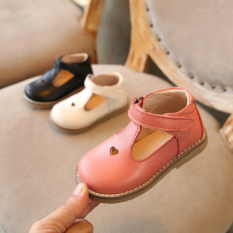 Baby Leather Shoes Hollow Out 2018 Spring New Children's Shoes Girls