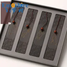 Redwood Набор закладок творческие подарки китайские деревянные счеты ремесла ретро деревянные закладки DIY пользовательские канцелярские логотипы M069