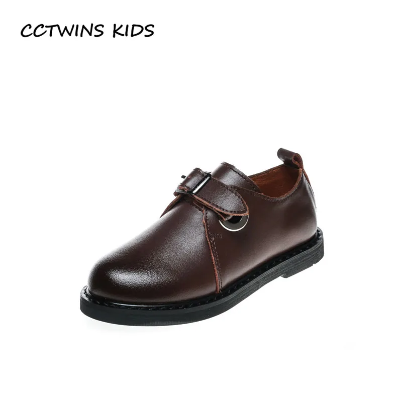 

CCTWINS KIDS 2018 Autumn Boy Fashion Black Oxford Children Genuine Leather Flat Baby Girl Brand Casual Shoe Toddler GX1956