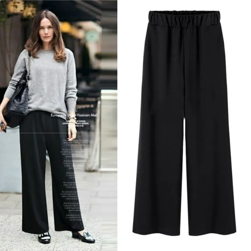 wide leg casual pants