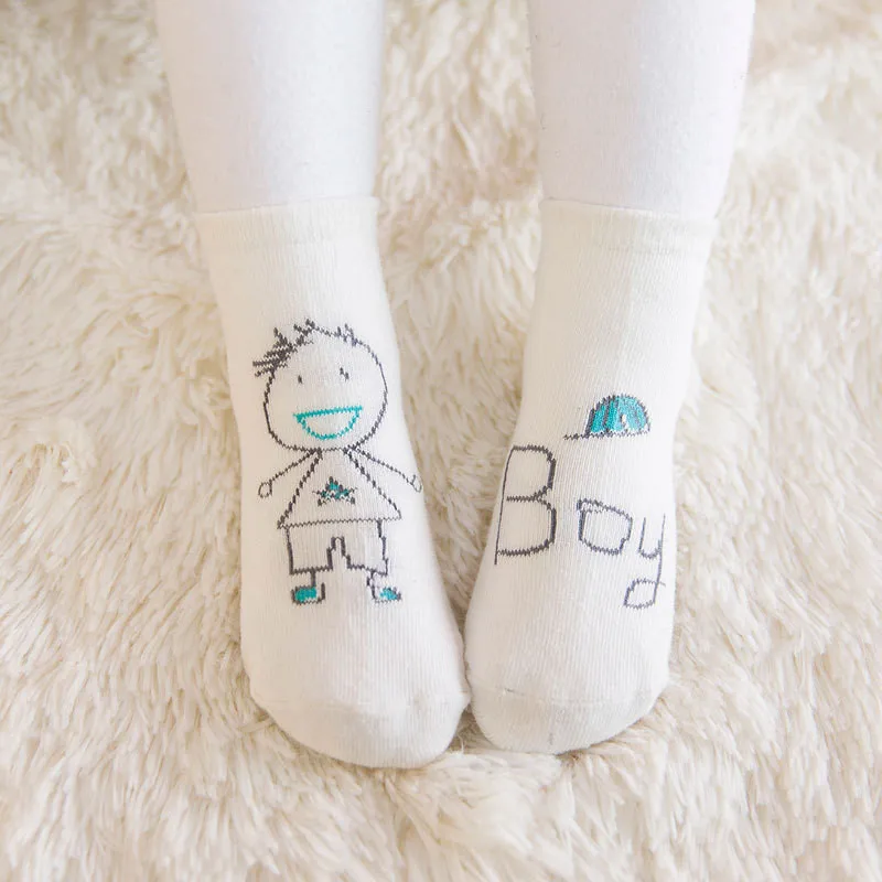 Baby Boy's&Baby Girl's Socks Asymmetric Cartoon Newborn Socks Kids Environmental Dispensing Non-Slip Breathable Socks Wholesale04