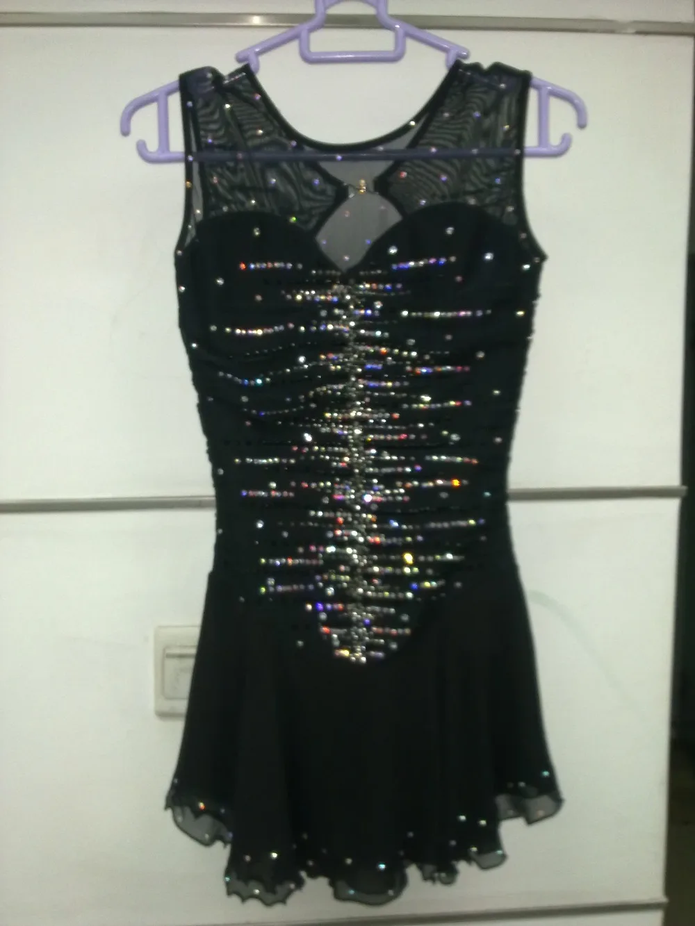 

Free shippingBlackbaton twirling ice skating dance majorette outfitSD492