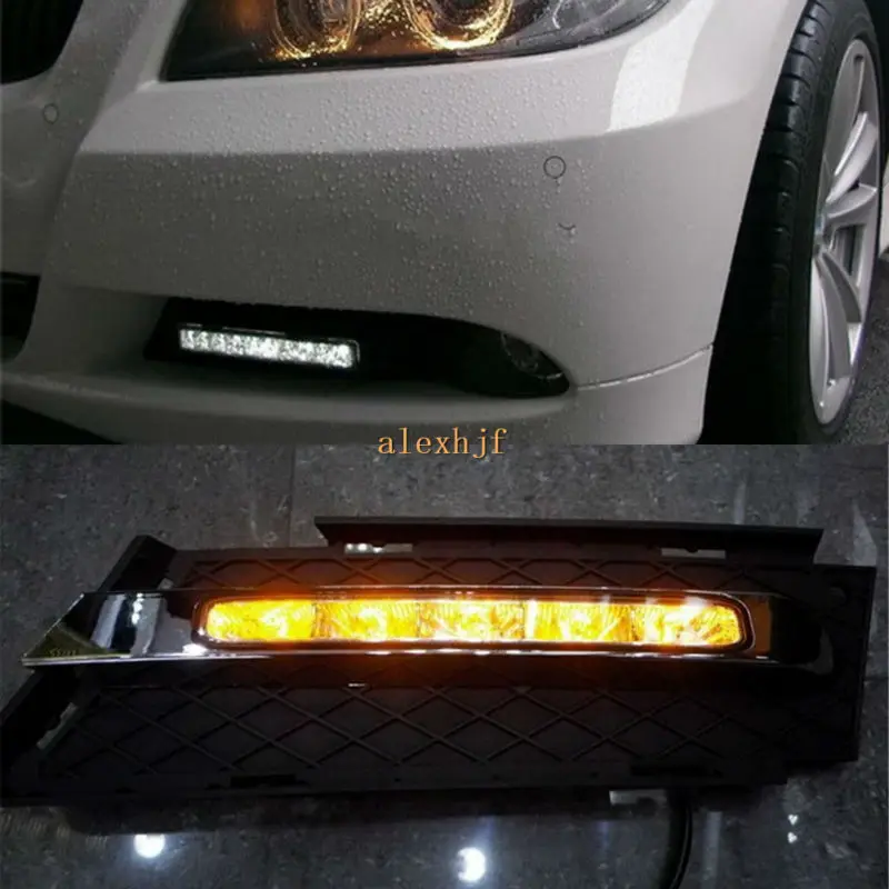 July King Led Daytime Running Lights Drl Led Fog Lamp Case For Bmw 3