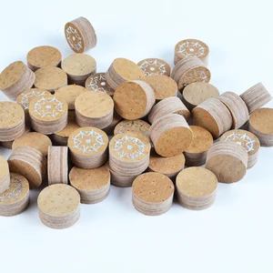 50 шт./лот наконечник для бильярдного кия, 11 слоев кожи буйвола, 14 мм, наконечник для бильярдного кия, бесплатная доставка - изображение