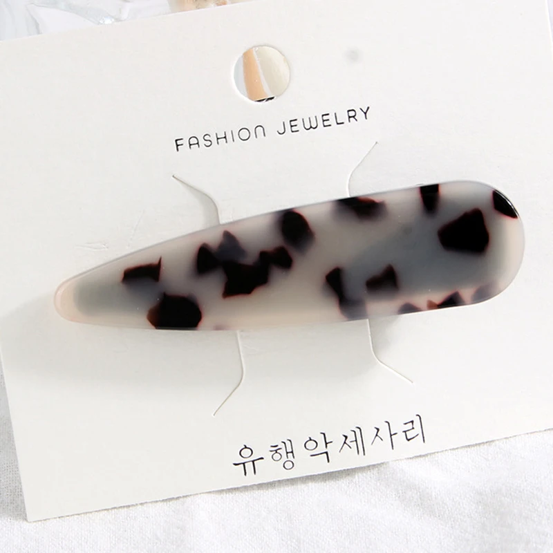 Acetate Hairpins Fashion hair jewelry for women french barrettes Girl Vintage Acrylic Leopard hair pins and clips hair accessory (14)