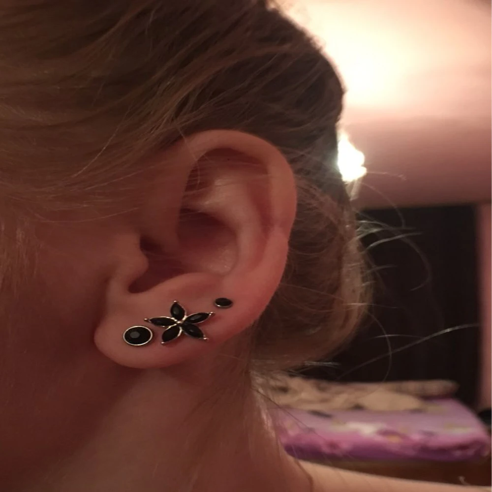 Showlove-Gem Ear Piercing Lip Body Helix Tragus Lobe Barbell Bar Earrings Ear Studs Piercing 3mm&4mm&5mm Choosable - Image 3