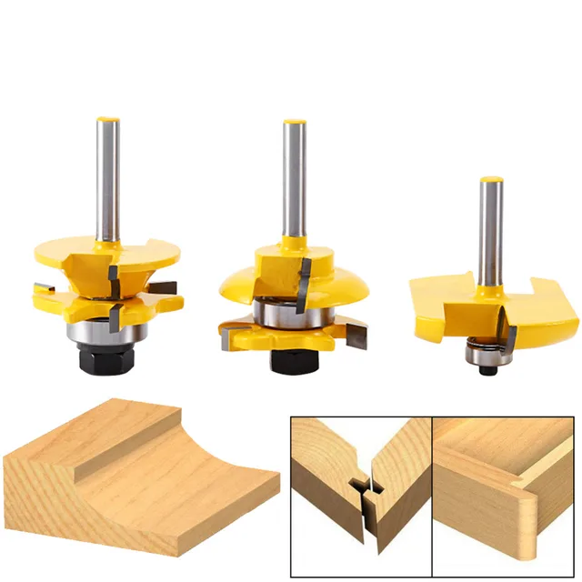 Aliexpress.com : Buy 3pcs 1/4'' Router Bits Set Shank Round CNC Router