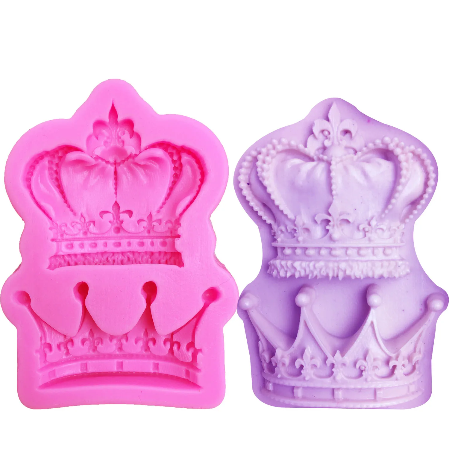 M0761 Королевская корона силиконовая форма фандон силикагель формы короны шоколадные формы конфеты плесень свадебный торт украшения инструменты