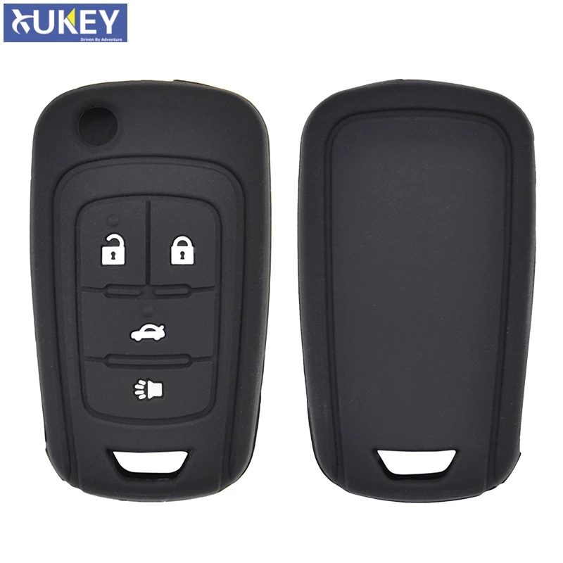 

Silicone Car Remote Key Fob Cover Case For Chevrolet Cruze Malibu Sonic For Buick Allure Encore Regal Verano For GMC Terrain