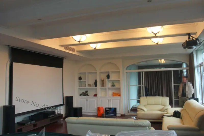 Motorized Tab-tension projection screen pic 31