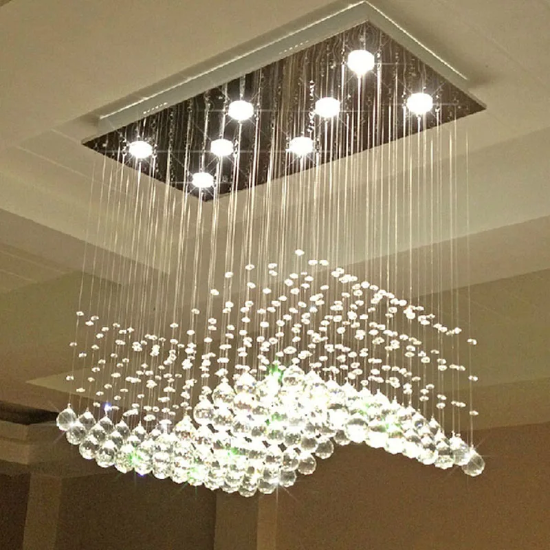 Us 253 61 15 Off Z Modern Wave Shaped Clear K9 Crystal Lamps Luxury Restaurant Bedroom Hanging Wire Lighting Fixture 3w Gu10 Led Bulbs Included In Us 253 61 15 Off Z Modern Wave Shaped Clear K9 Crystal Lamps Luxury Restaurant Bedroom Hanging Wire Lighting Fixture 3w Gu10 Led Bulbs Included In