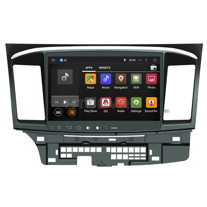 Excellent YMODVHT 10.1inch Octa Core 4GB+32GB Android 9.0 Car DVD Player for Mitsubishi Lancer 2007-  Radio Stereo GPS Navigation 3