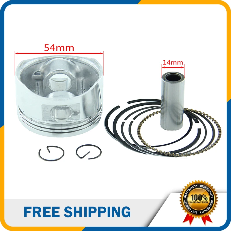Piston 54mm Ring 14mm Pin Piston Ring Kits Set for Lifan 138cc Air