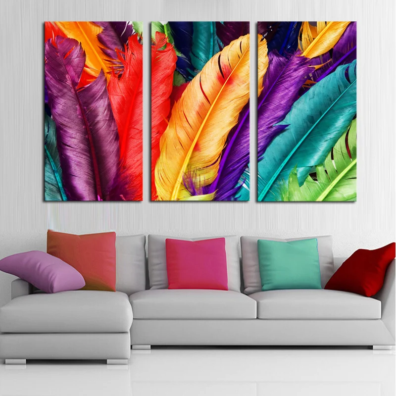 Exclusive Sale New Designer Decorative Oil Painting Bedroom Living Room Feather Style Canvas Painting Bmyy008 Oil Painting Canvas Paintingdecoration Oil Painting Aliexpress