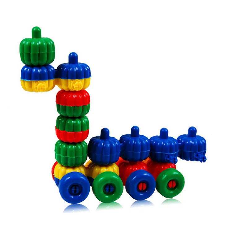 Baby Blocks Plastic Children Toys DIY Educational Toys For Toddlers