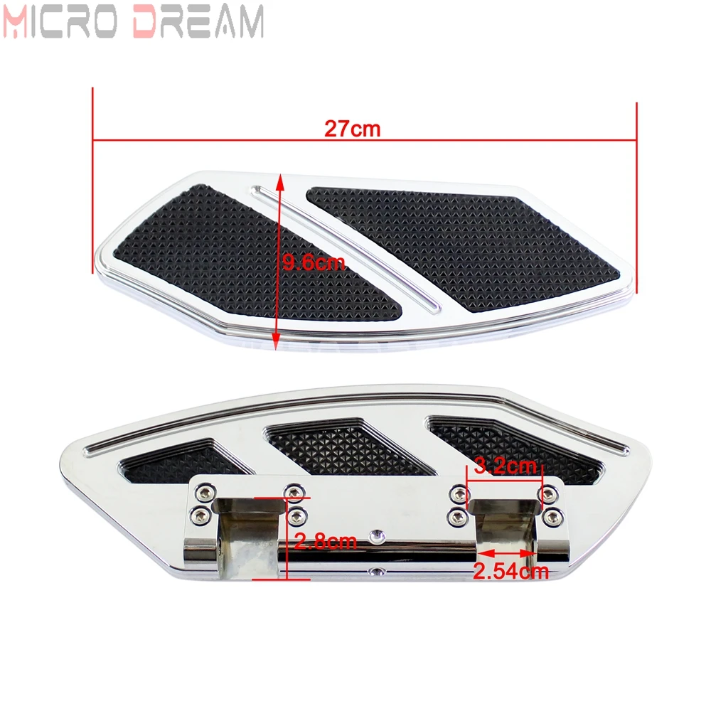 

1 Pair Motorbikes Rear Passenger Foot Pegs Floorboards Billet Footboard For Harley Touring Road Glide Softail Fat Boy 84-15