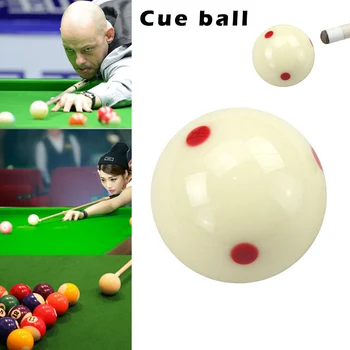 

Newly Cue Ball with 6 Red Dots Standard Pool-billiard White Cue Training Ball 19ing