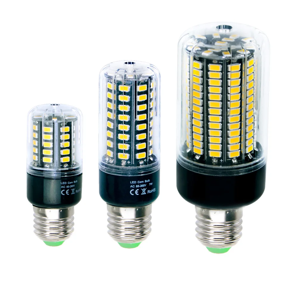 Bombillas светодиодный лампы E27 SMD 5736 Lamparas Светодиодная лампа 28 40 72 108 132 156 светодиодный s лампада светодиодный светильник E14 85-265 в ампулы свечи приспособления для чистки